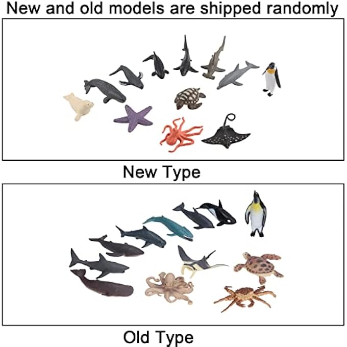 12PCS MARINE ANIMAL MODEL, PVC HAND PAINTED LIFELIKE ANIMAL FIGURINES WITH UNIQUE DETAILING TOYS EDUCATIONAL GAME FOR PARTY DECOR - Image 4